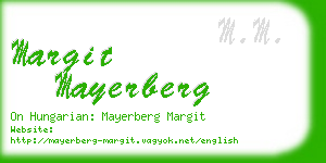 margit mayerberg business card